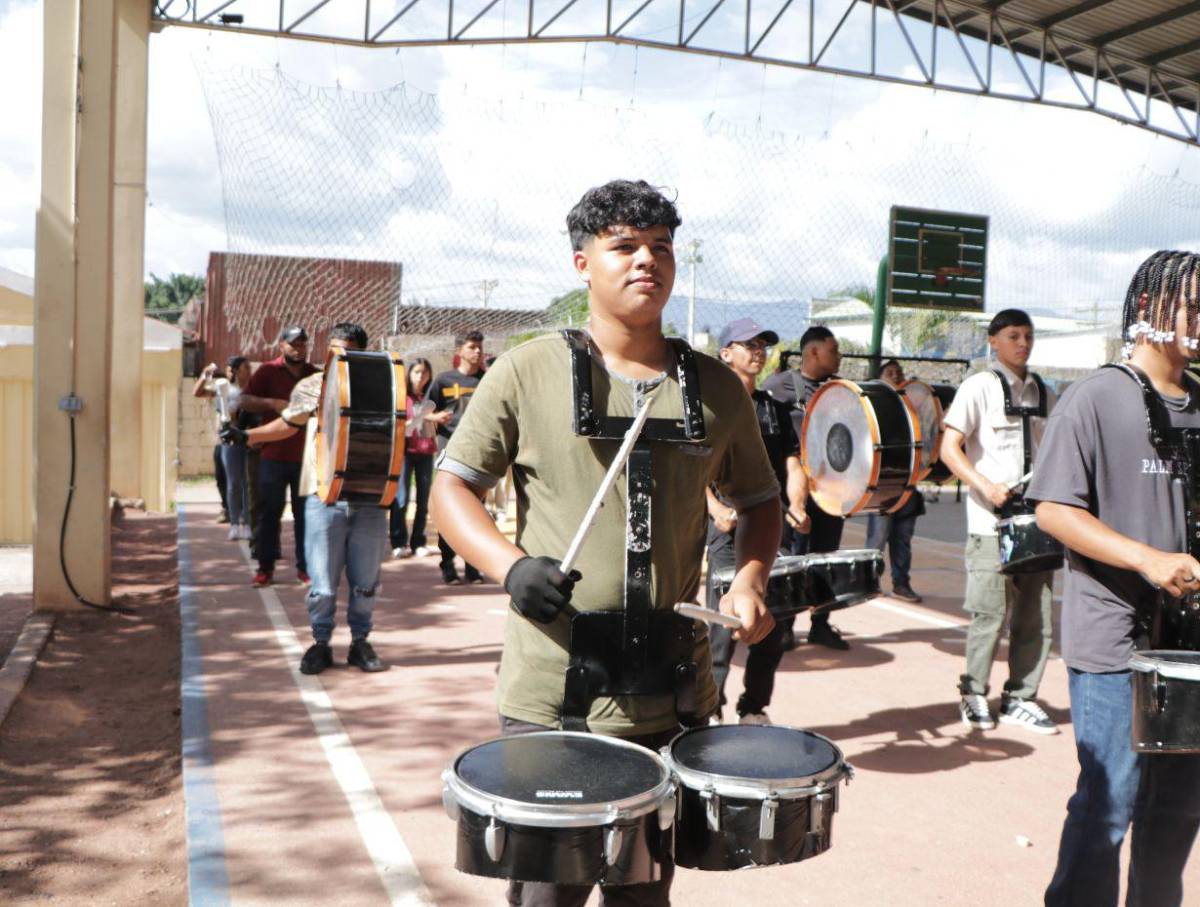 Al compás de la punta y otros ritmos, la banda del Técnico Honduras llevará el sabor a los desfiles patrios