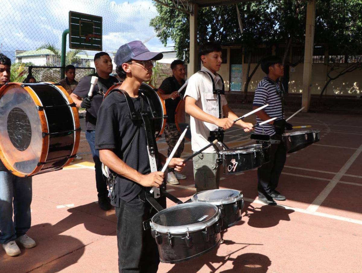 Al compás de la punta y otros ritmos, la banda del Técnico Honduras llevará el sabor a los desfiles patrios