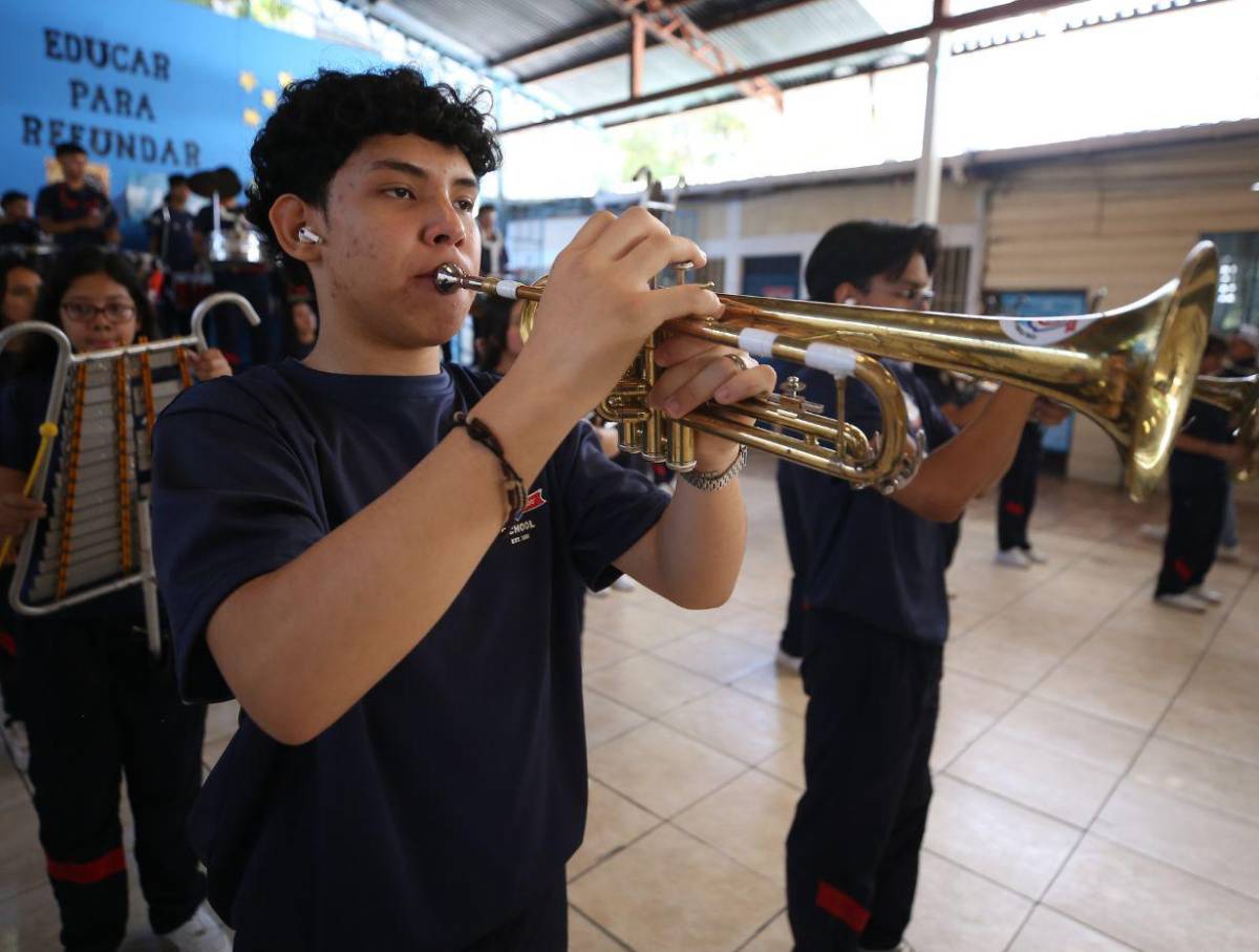 Banda marcial del Cultura Nacional se declara lista para poner sabor en los desfiles