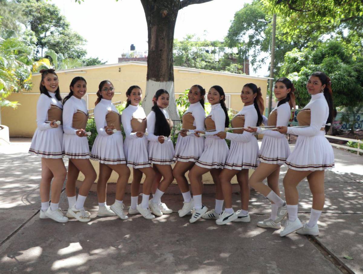 Palillonas del Técnico Honduras listas para rendir homenaje a la patria en los desfiles