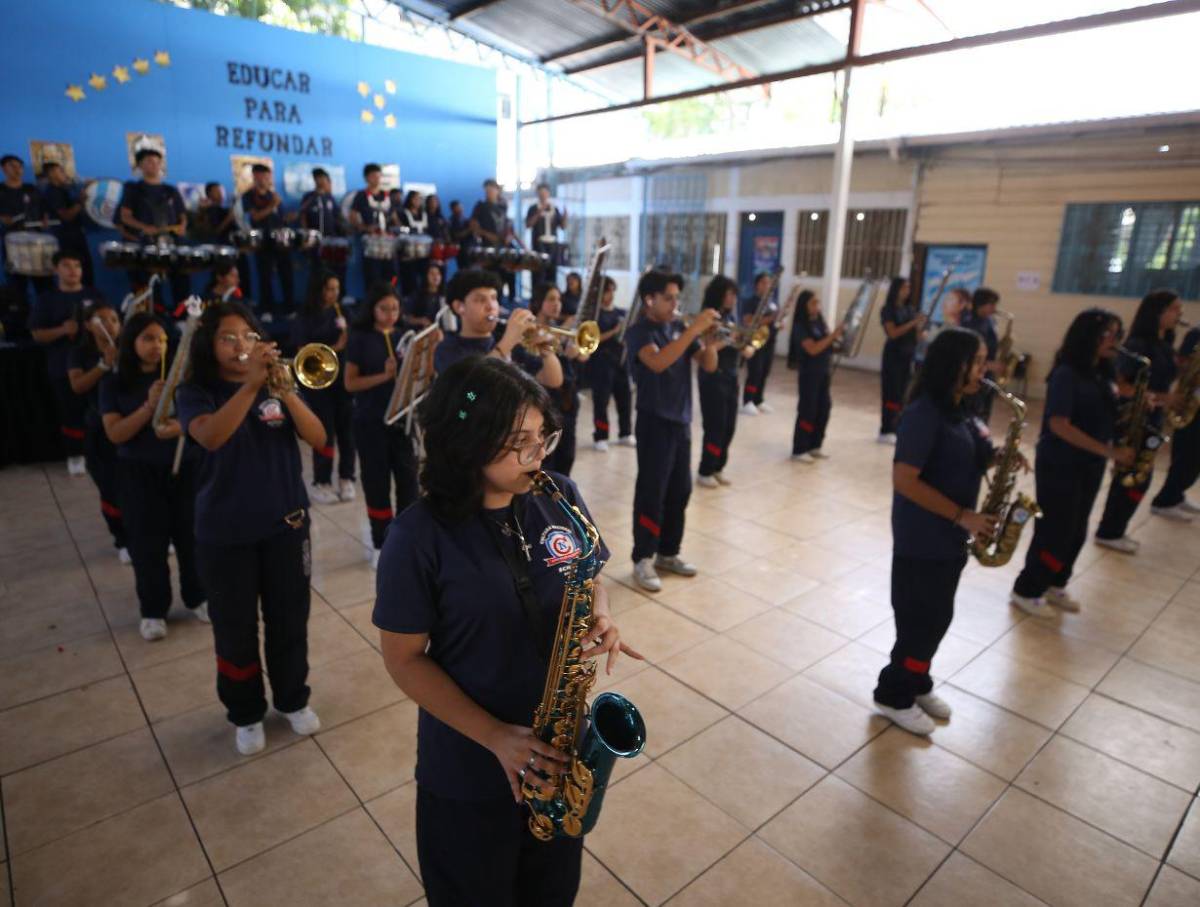 Banda marcial del Cultura Nacional se declara lista para poner sabor en los desfiles