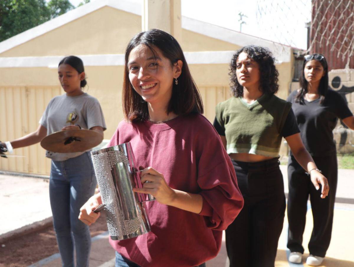 Al compás de la punta y otros ritmos, la banda del Técnico Honduras llevará el sabor a los desfiles patrios