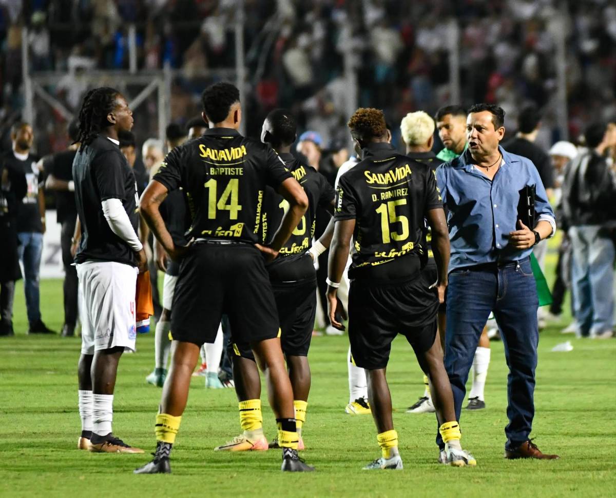 La tristeza de Real España luego de perder la final ante el Olimpia