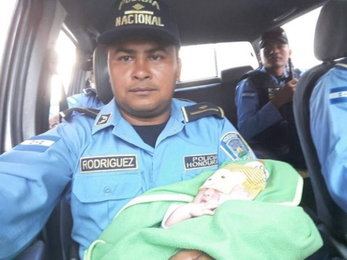 Policías hallan bebé abandonada en colonia La Rosa de la capital de Honduras