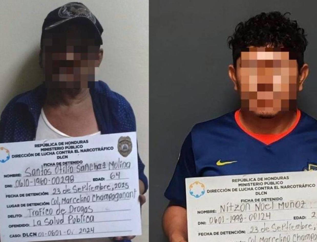 Procesan a dos hombres por tráfico de drogas y armas en Choluteca