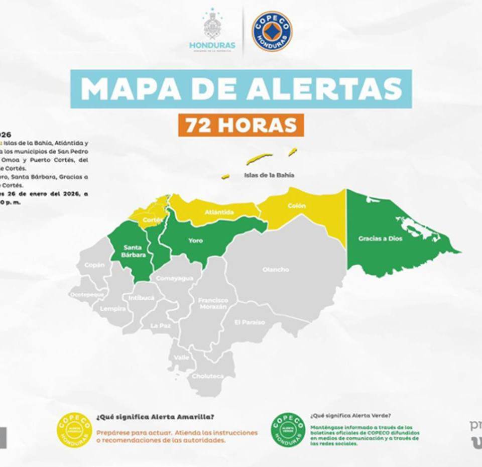 Varias regiones siguen bajo alerta, debido al temporal lluvioso.