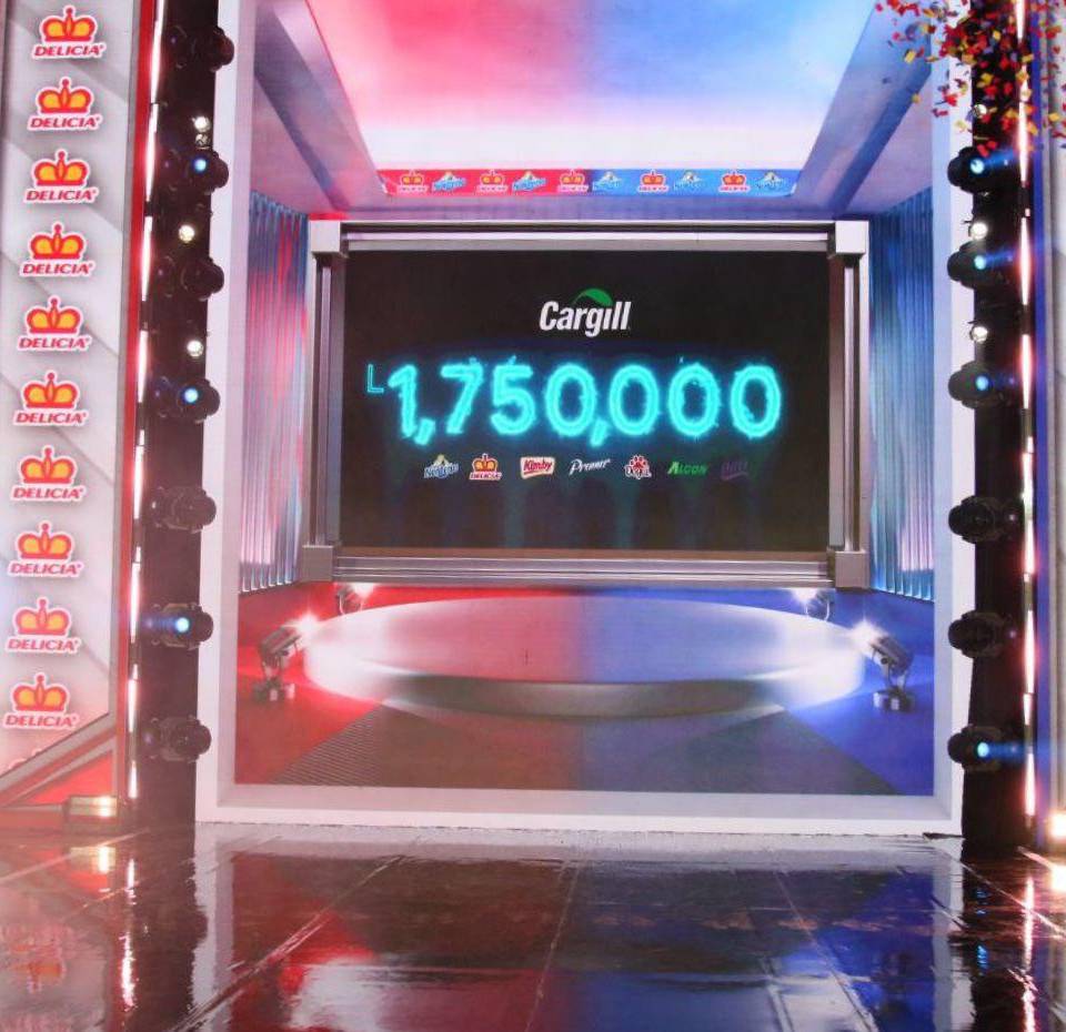 Otra de las empresas que cada año se une a esta noble causa es Cargill y este año aportó 1,750,000 lempiras a Teletón para seguir beneficiando a los hondureños.