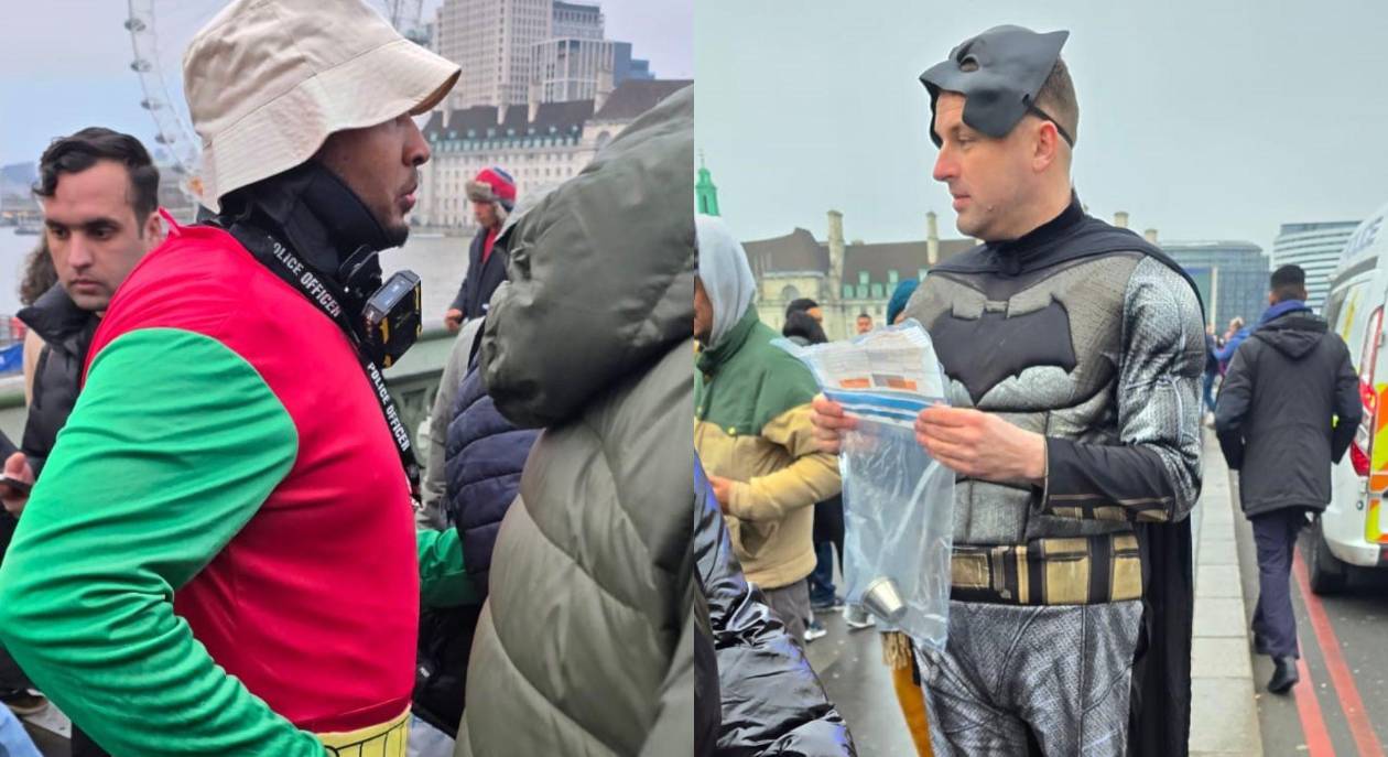 El día en que Batman y Robin arrestaron a estafadores en Londres