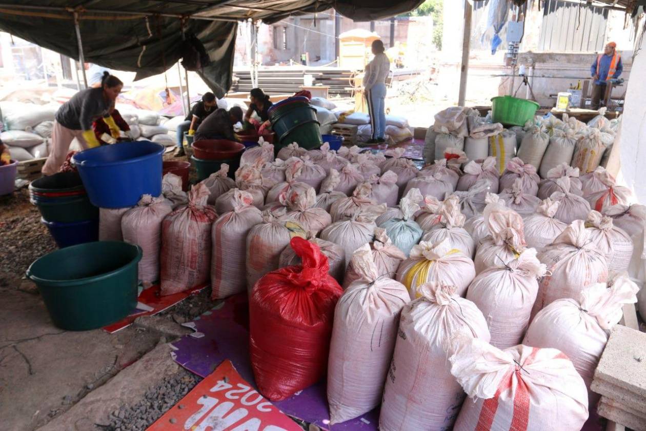 Inician preparativos para las alfombras de aserrín en el Distrito Central