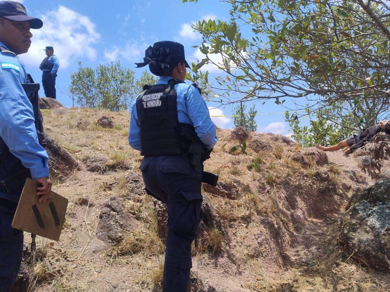 Sobre un peñón matan a joven en la colonia Los Pinos de Tegucigalpa