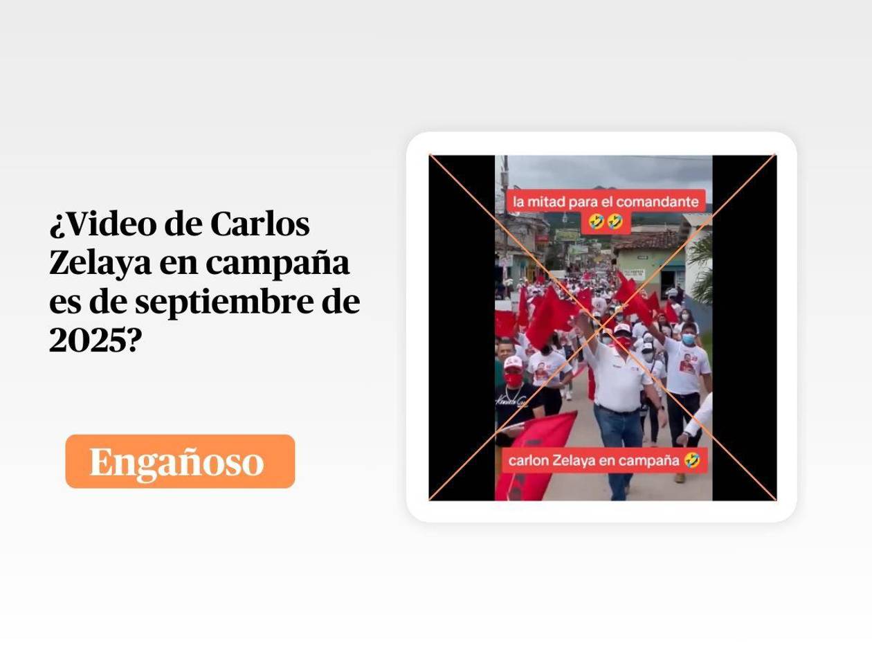 Video de Carlos Zelaya en campaña política es de 2021, no de septiembre de 2025