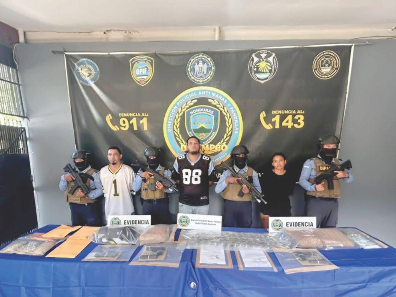 Capturan a tres cabecillas de la Pandilla 18 con un rosario de delitos