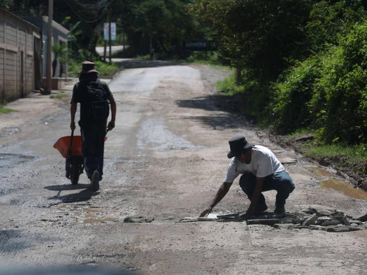 Pavimentación en Villeda Morales avanza lento pese al inicio de obras