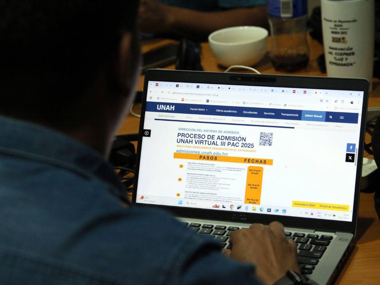 Hondureños en EE UU y España lideran inscripciones en la plataforma UNAH Virtual