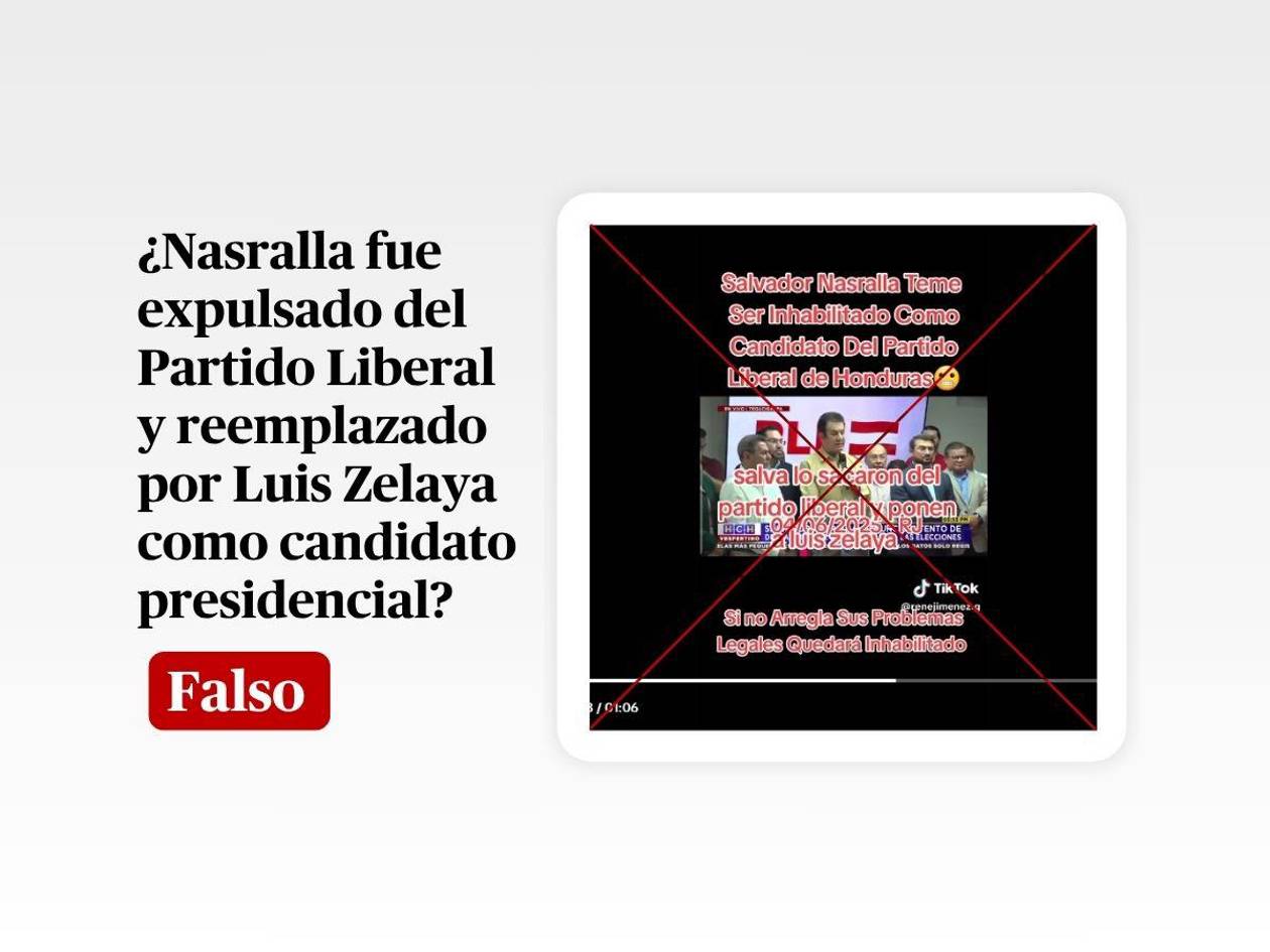 Video de esta conferencia no muestra que Luis Zelaya sustituirá a Nasralla como candidato presidencial en el Partido Liberal