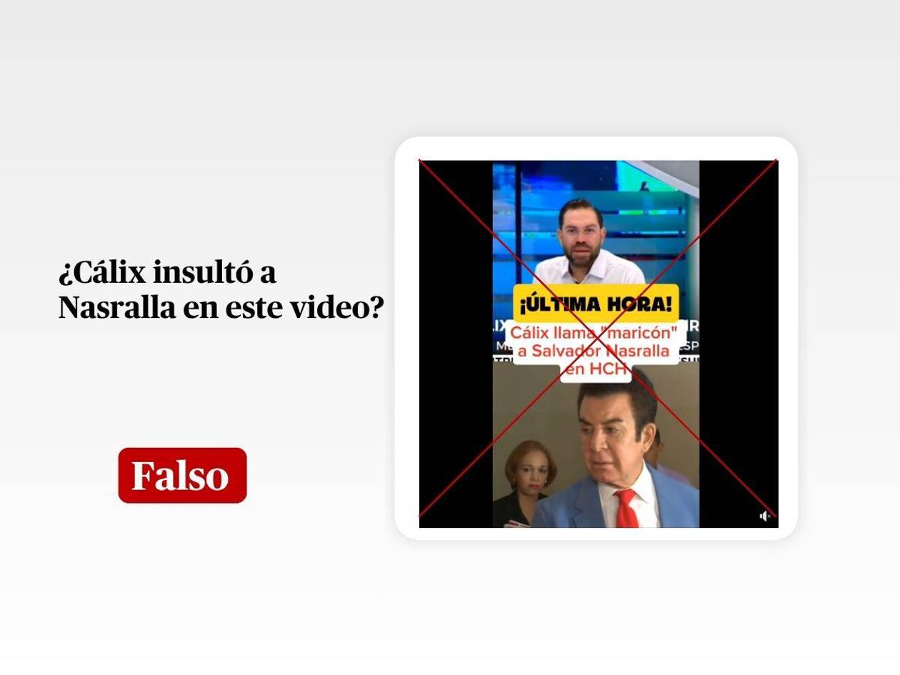 Jorge Cálix no insultó a Nasralla en televisión