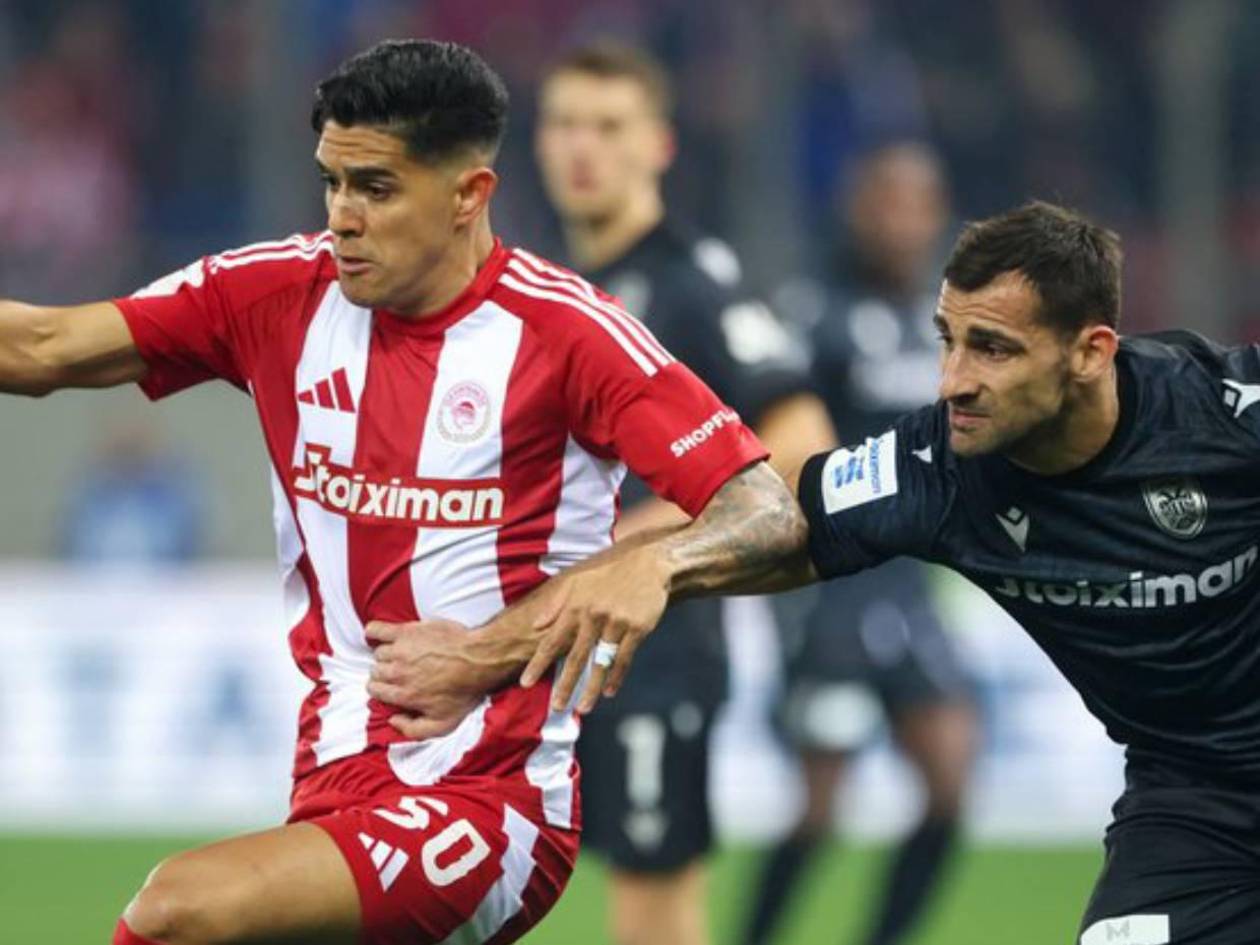 Luis Palma, presente en triunfo del Olympiacos sobre el PAOK