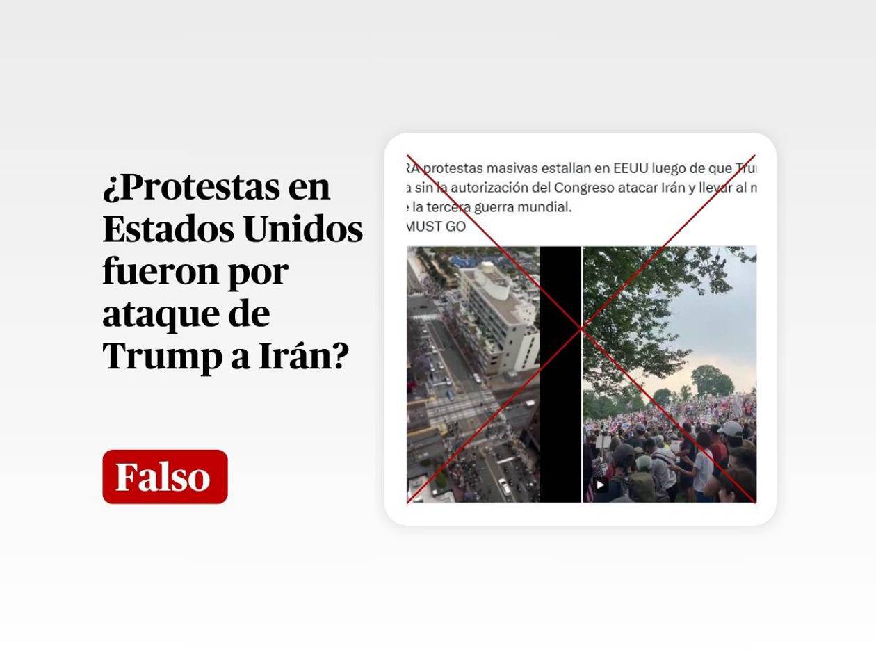 Videos no muestran protestas contra Trump por conflicto entre Irán e Israel, sino por redadas