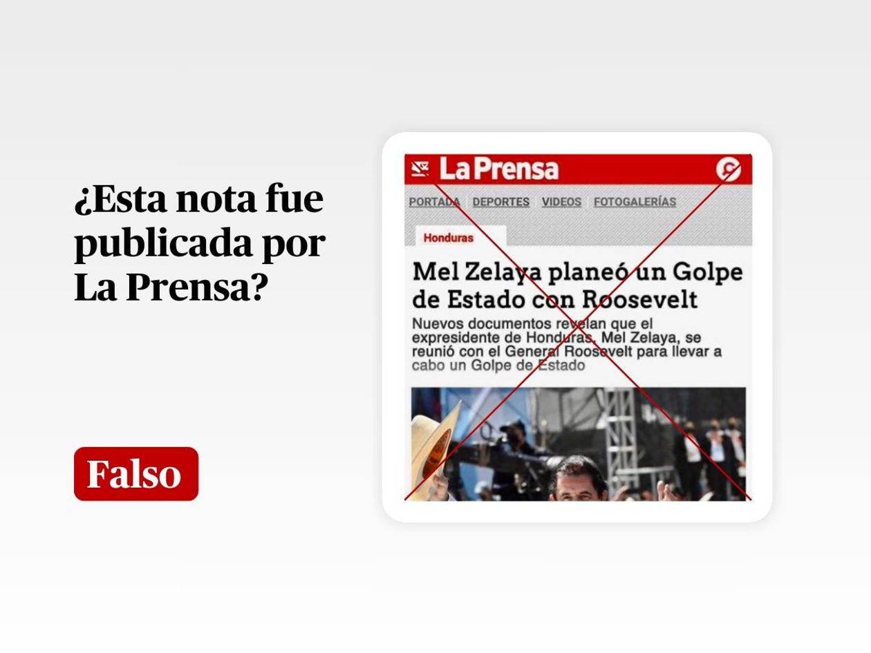 La Prensa no publicó que Manuel Zelaya planeó un golpe de Estado con Roosevelt Hernández