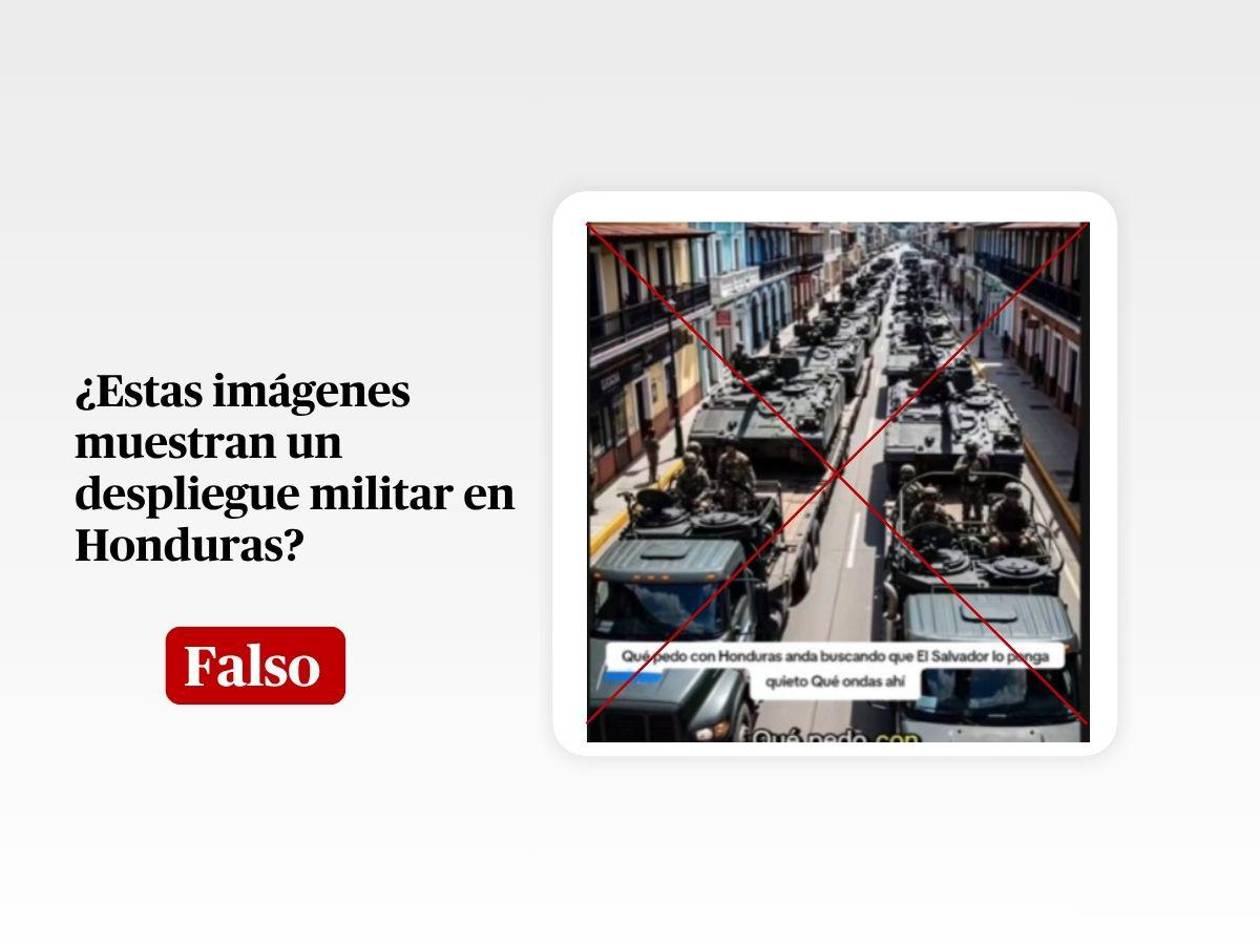 Honduras no ha hecho una presentación de su arsenal militar: son imágenes creadas con IA