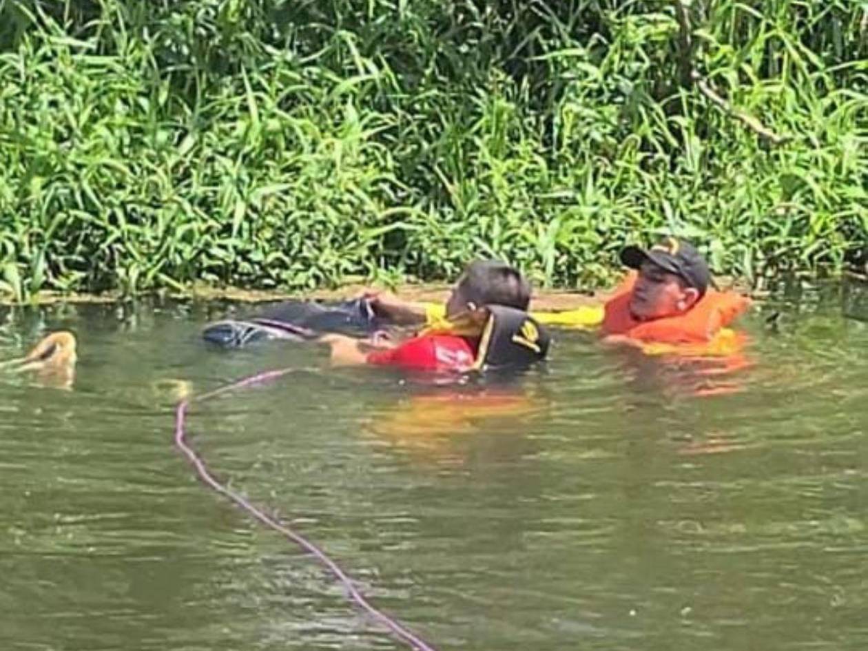 Recuperan cuerpo de un hombre de aguas del río en aldea El Negrito, Comayagua