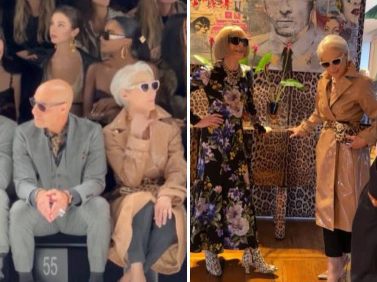Miranda Priestly y Anna Wintour se encuentran en la Semana de la Moda de Milán