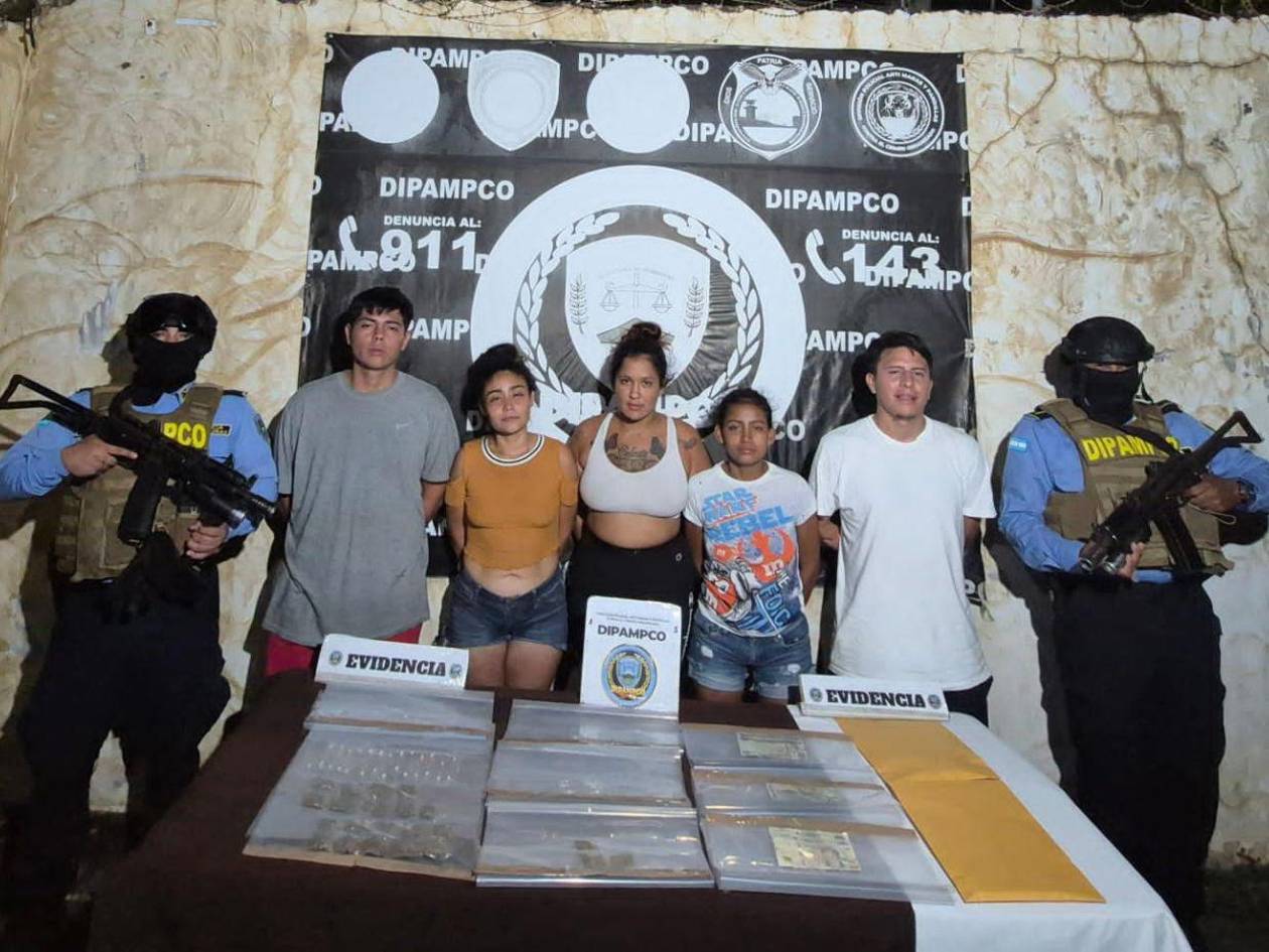 Ocho presuntos miembros de la MS-13 capturados en Comayagua