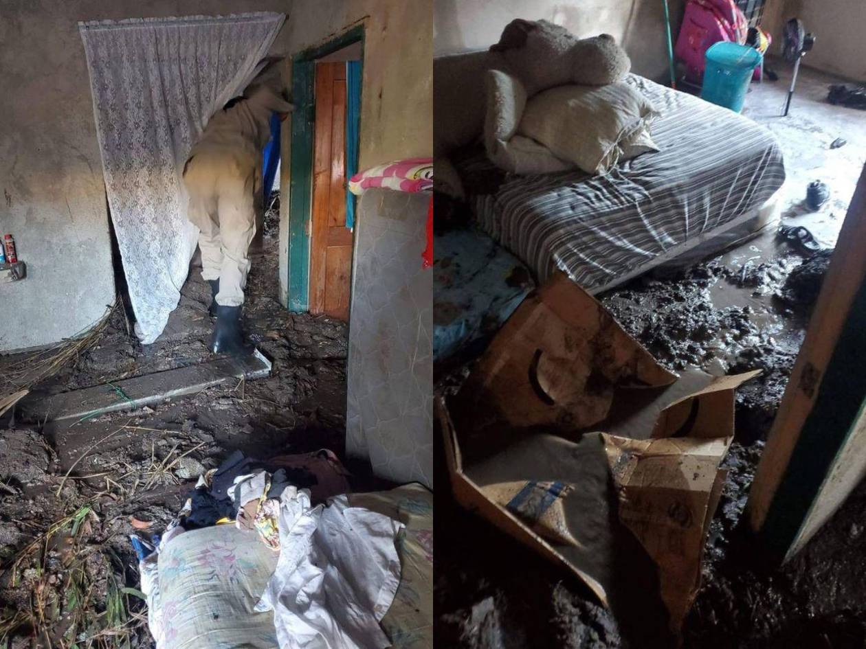 Familia estuvo a punto de morir soterrada tras deslave en colonia Iberia