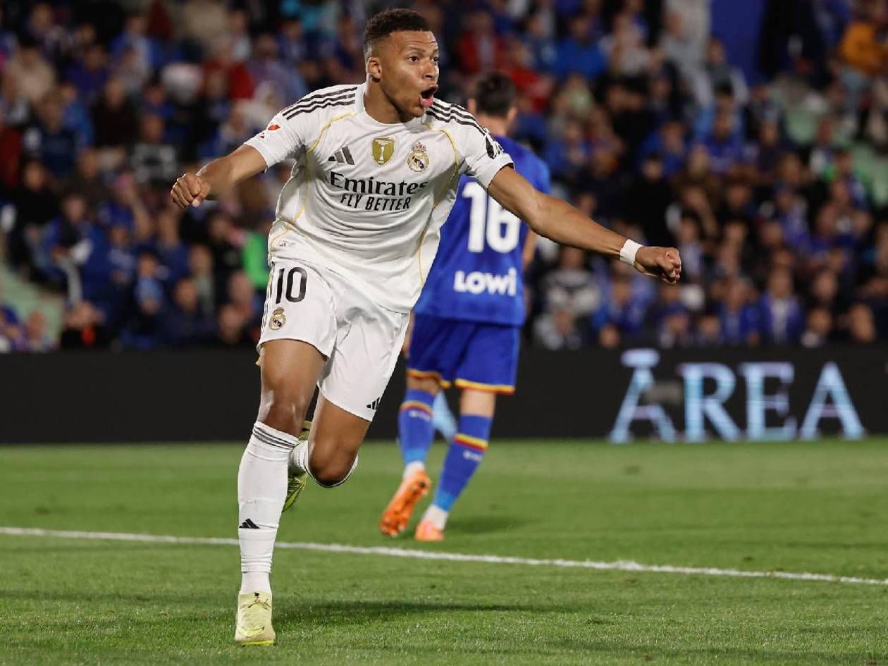 Mbappé sigue encendido y fue el héroe en apretado triunfo de Real Madrid sobre Getafe