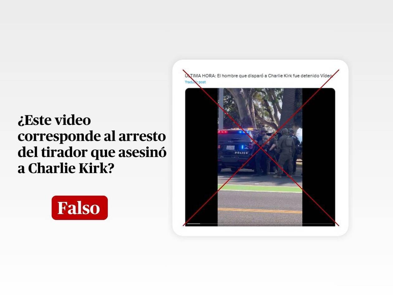 Este video es de junio de 2025, no del arresto del tirador que asesinó a Charlie Kirk