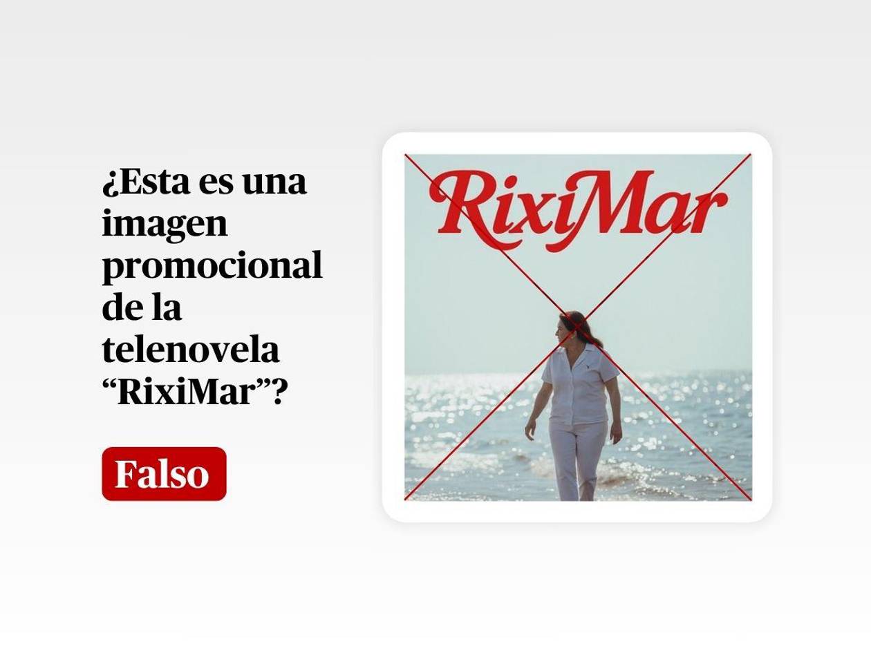 La supuesta imagen promocional de la telenovela RixiMar es un montaje