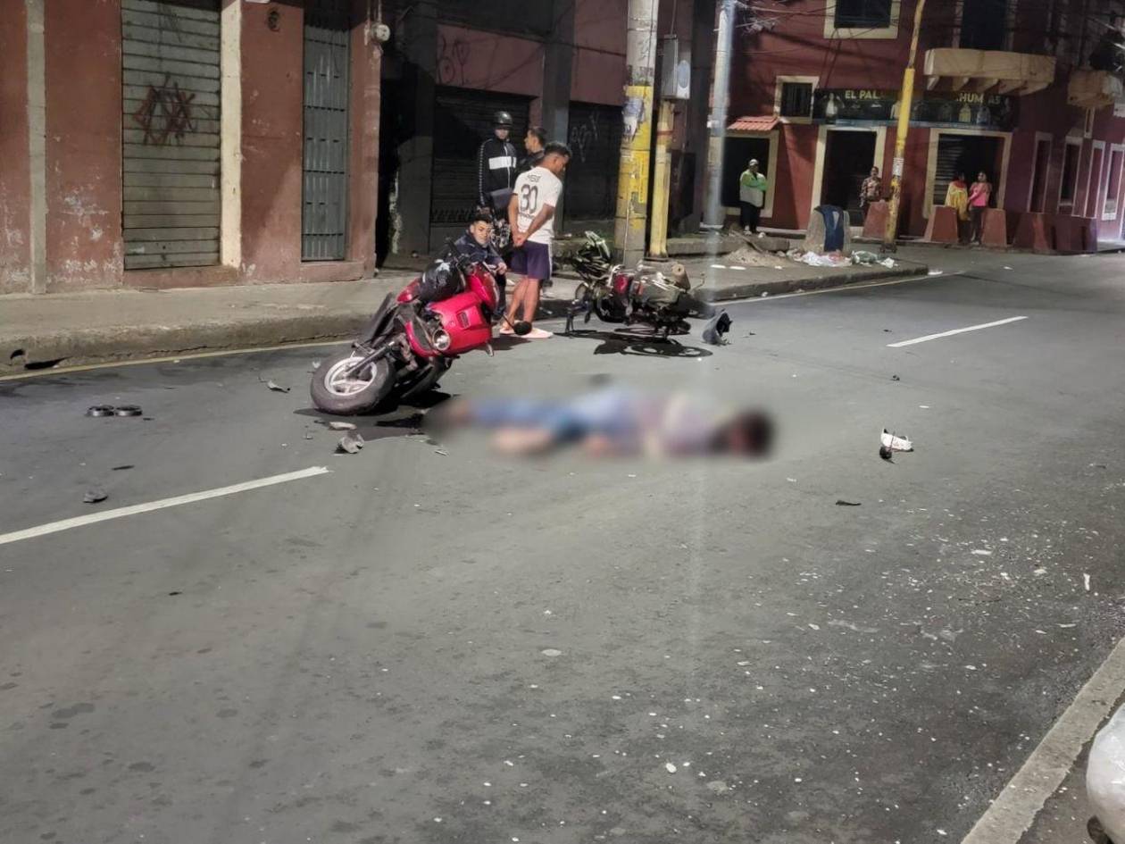 Motociclista muere en fatal accidente en la segunda avenida de Comayagüela
