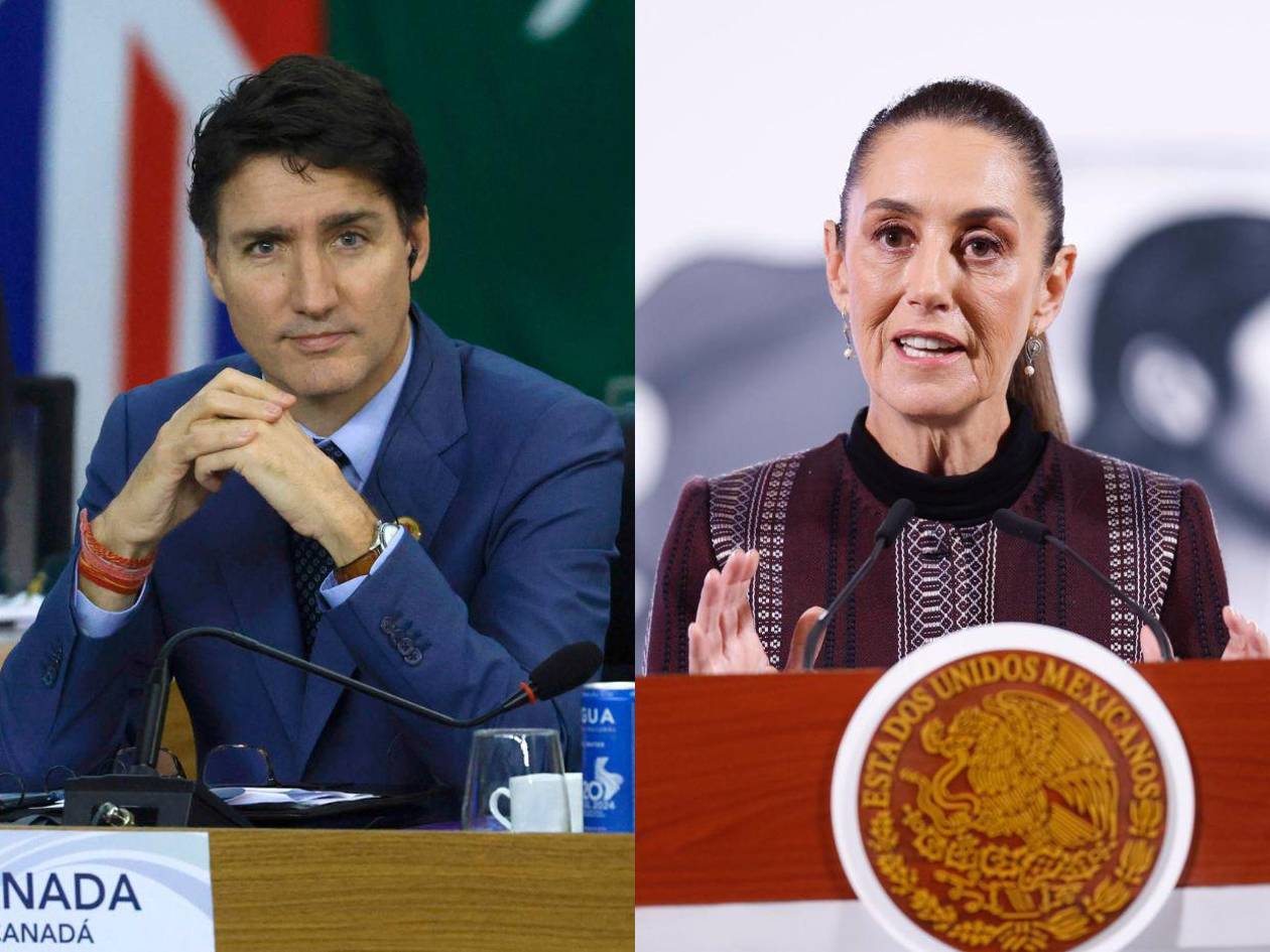 Trudeau y Sheinbaum acuerdan trabajar de forma conjunta contra los aranceles de Trump