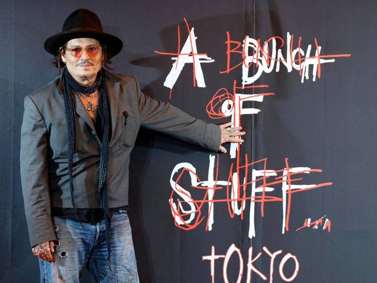 Depp debuta en Tokio: El actor exhibe cien obras de su santuario artístico