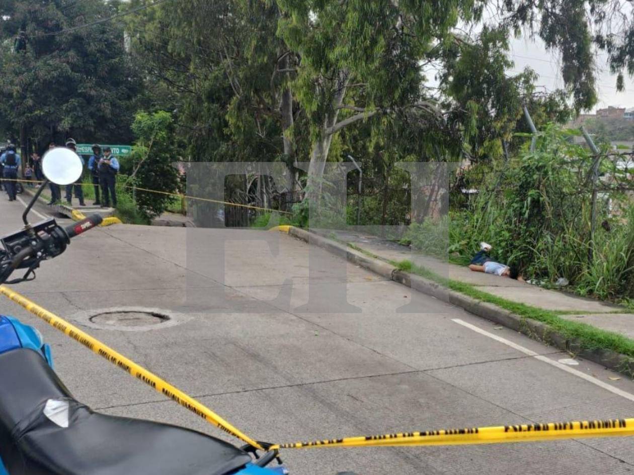 Encuentran a un hombre muerto en la entrada de la colonia Espíritu Santo de Comayagüela