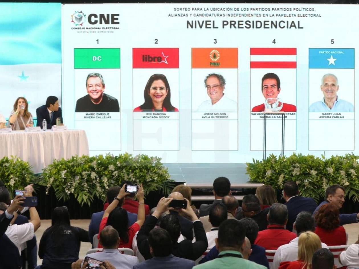 Así queda el orden de los partidos políticos para elecciones generales 2025