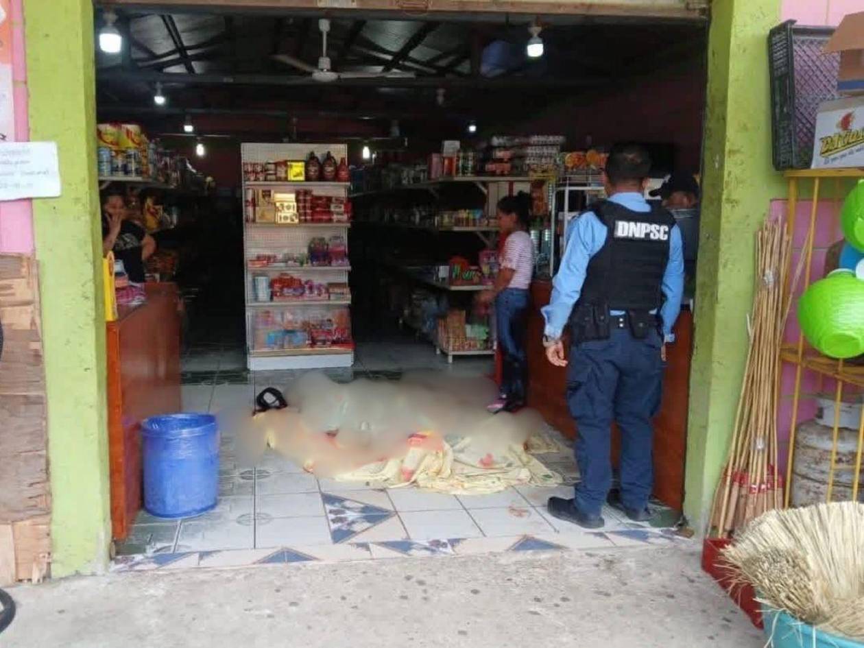 En la entrada de un mercadito matan a menor de 15 años en Lempira