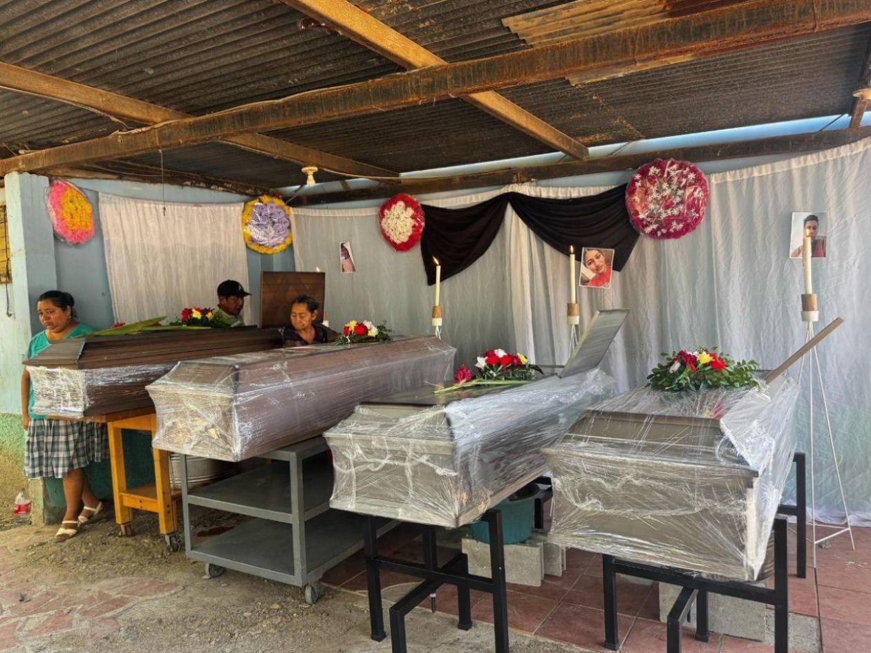 Velan a los cuatro hermanos que murieron en masacre perpetrada en La Ceiba