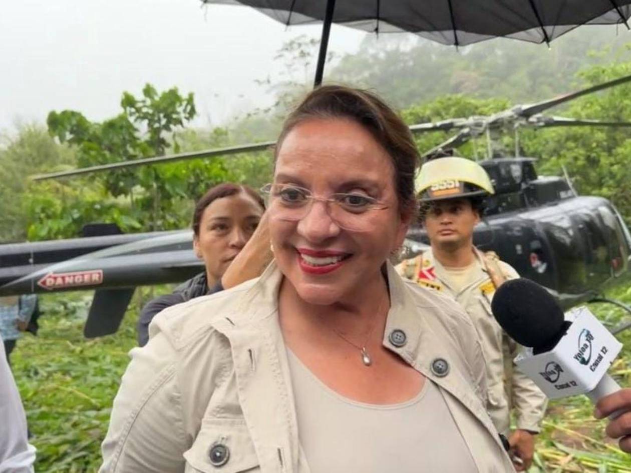 “Gracias a Dios estamos bien”: Presidenta Xiomara Castro tras aterrizaje forzoso en Cortés