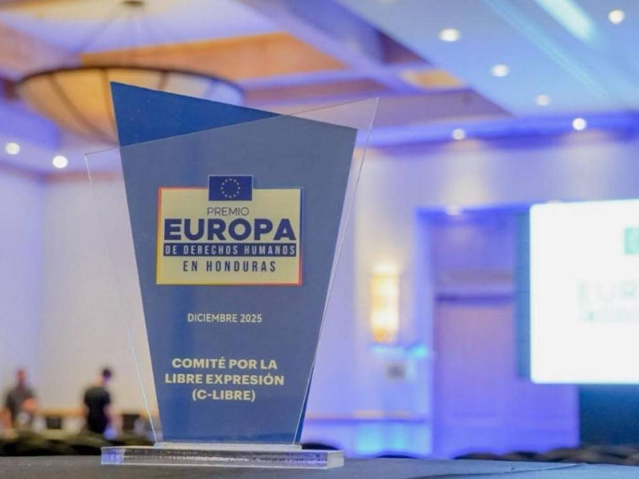 Organización hondureña C-Libre recibe Premio de Derechos Humanos Europa