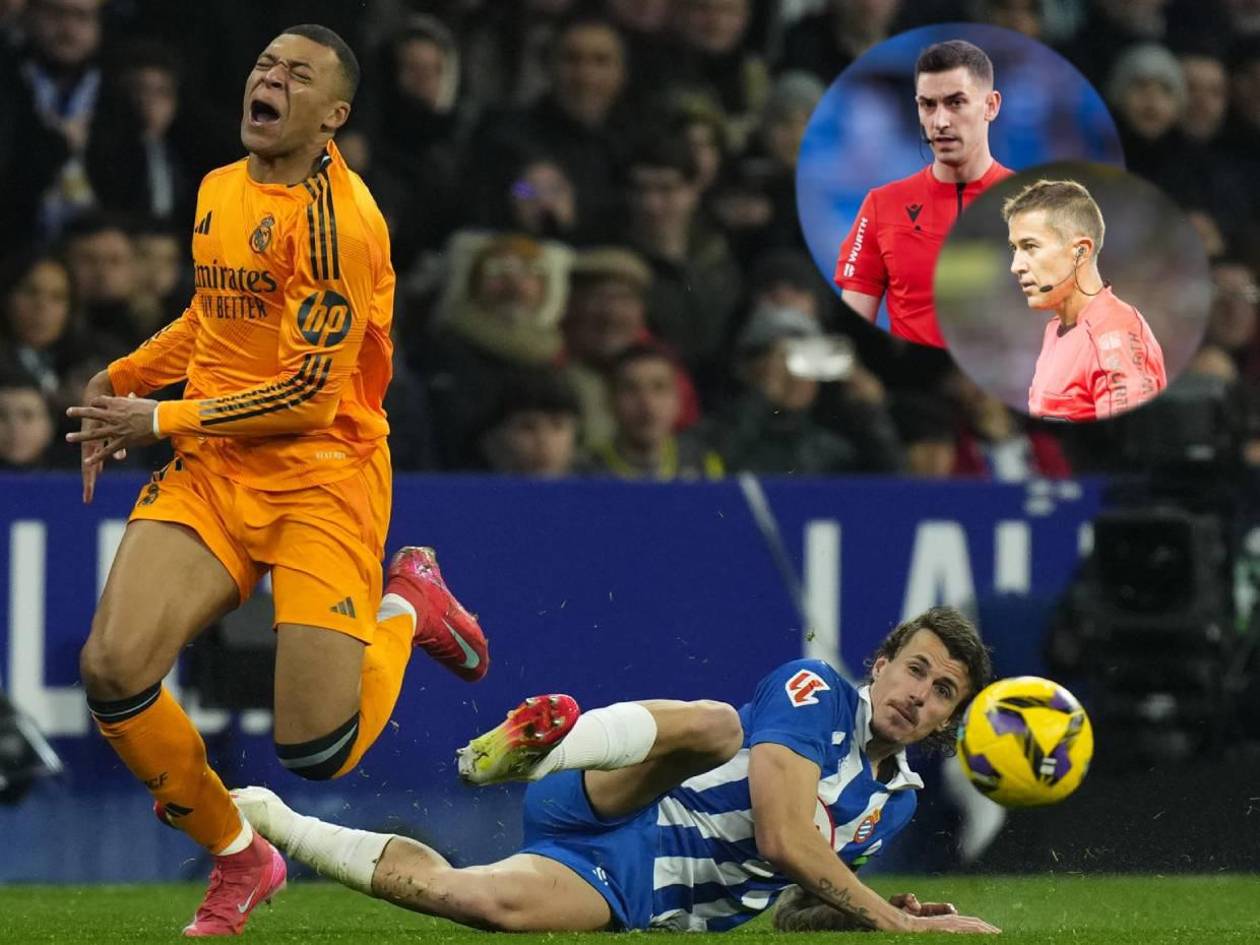 Imponen dura sanción a árbitros por controversia del Espanyol vs Real Madrid