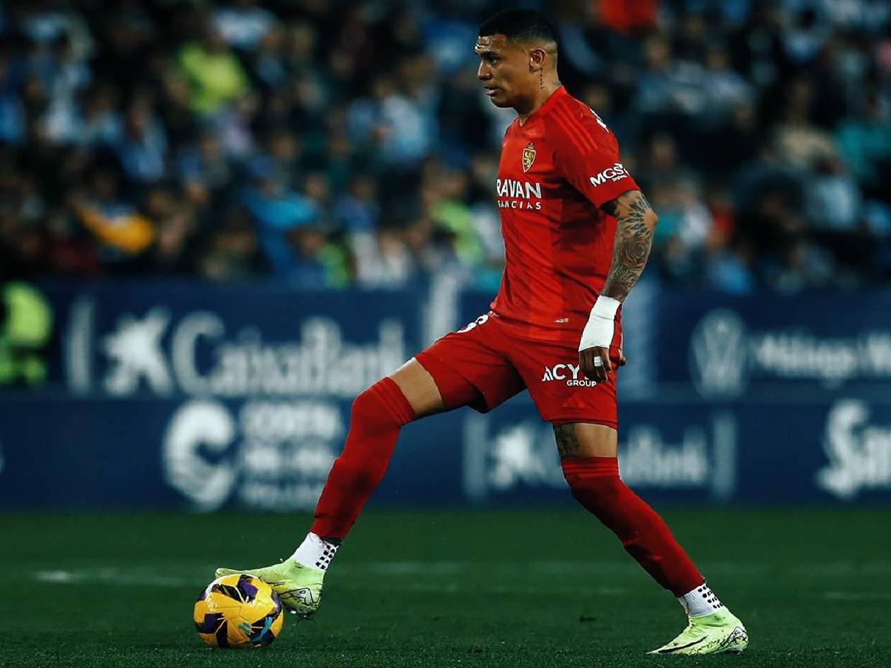 Kervin Arriaga es elegido como jugador del partido en triunfo del Real Zaragoza ante Málaga