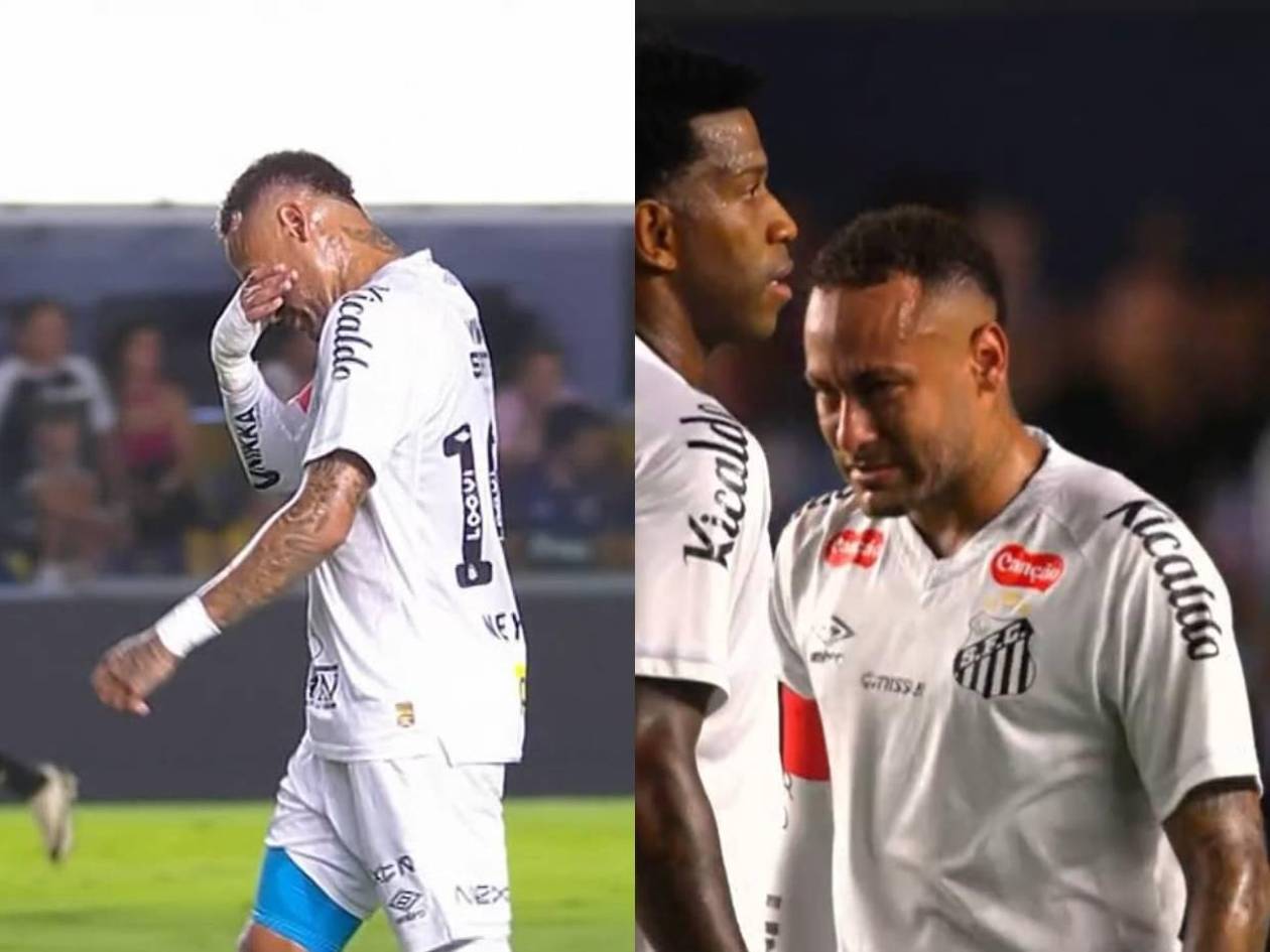 Neymar salió llorando de la cancha en su último partido con el Santos: Se conoce el motivo