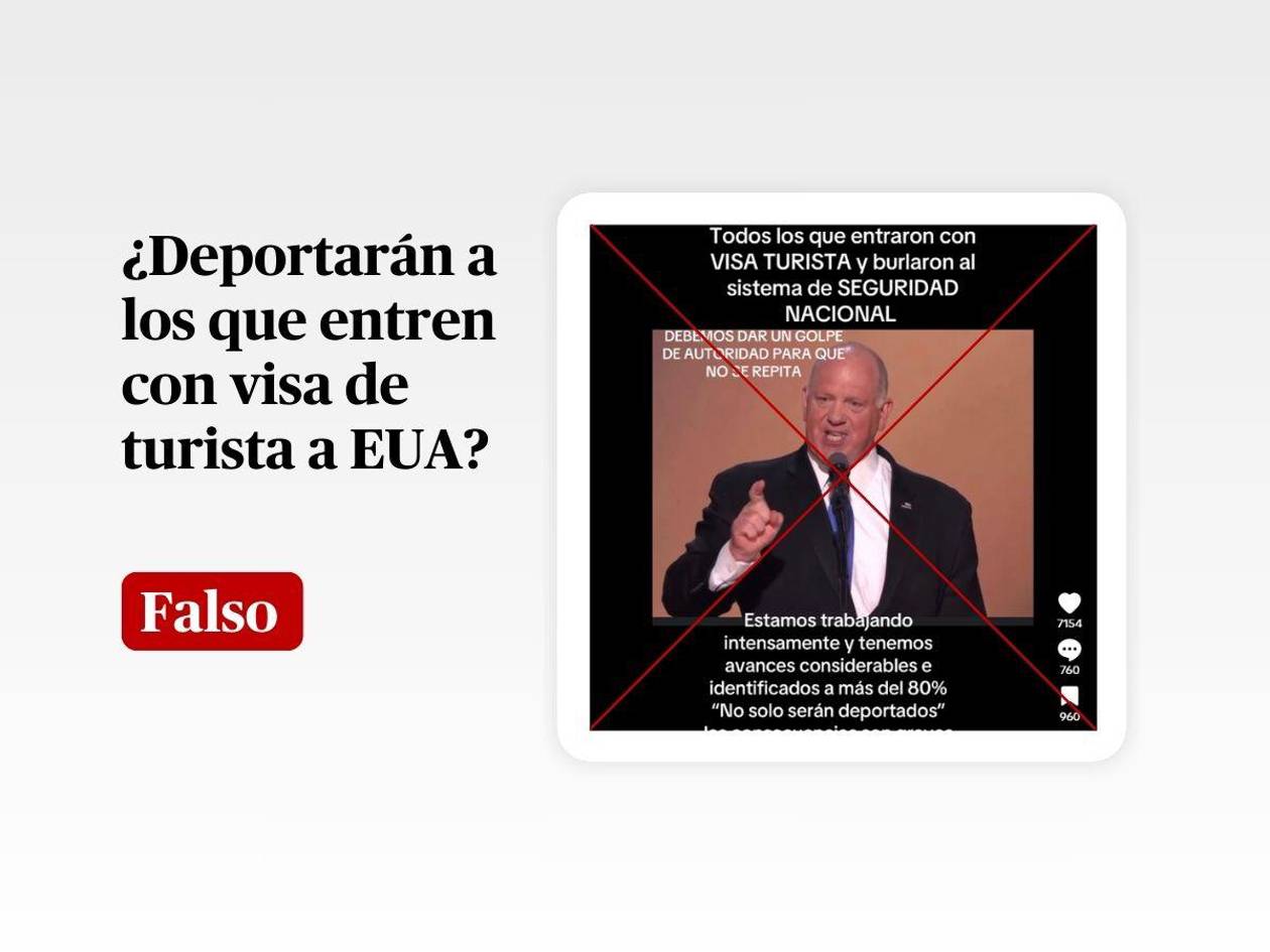 No es cierto que quienes ingresen a Estados Unidos con visa de turista serán deportados