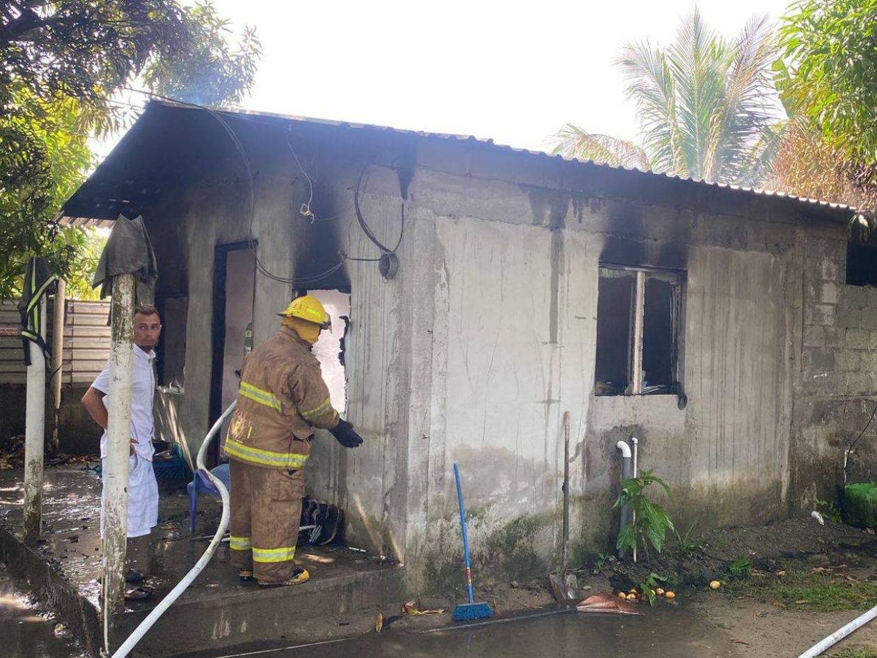 Anciano muere carbonizado dentro de su casa en Puerto Cortés