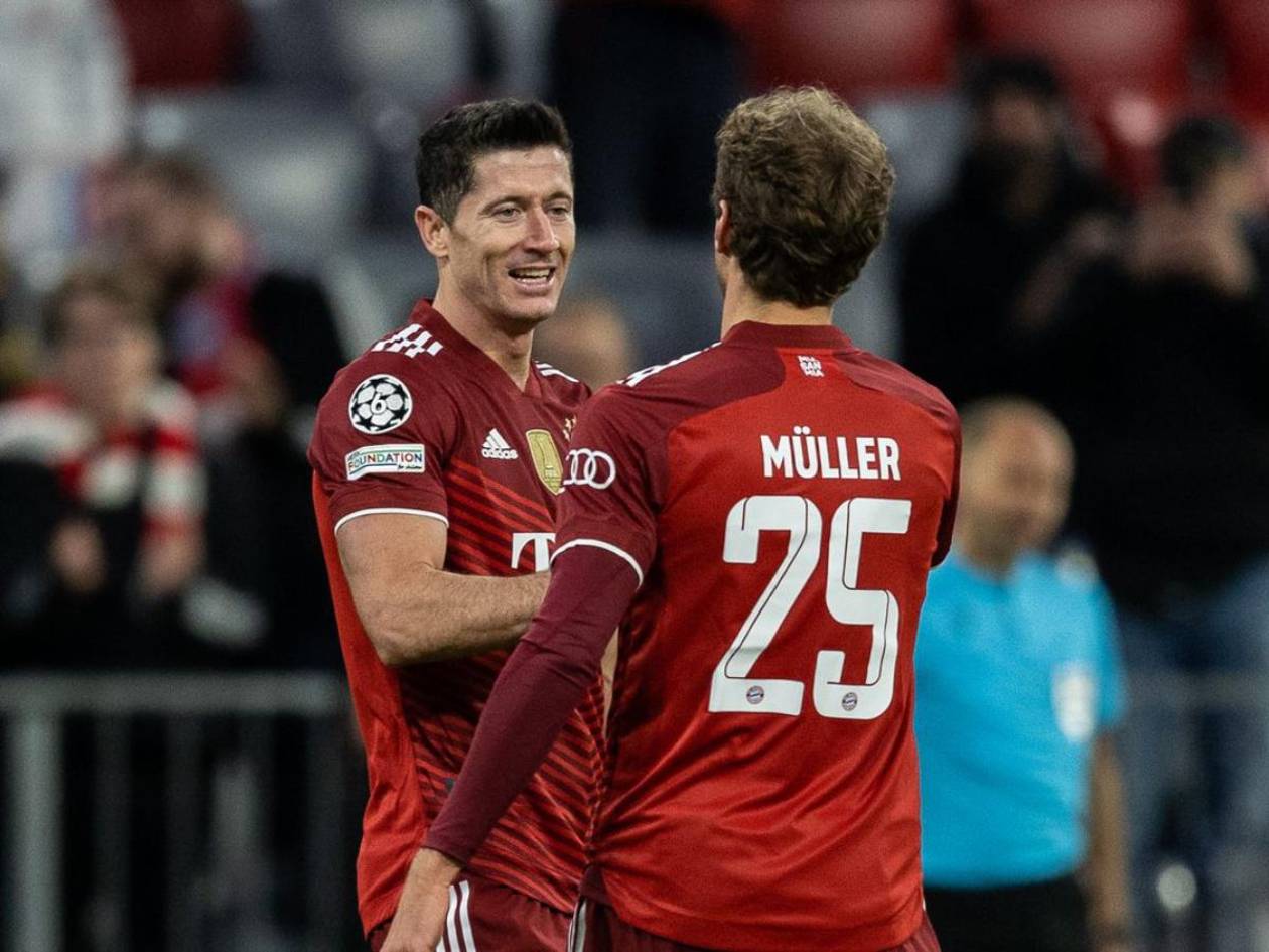Thomas Müller envía elogios a Lewandowski previo al Bayern - Barcelona en Champions League