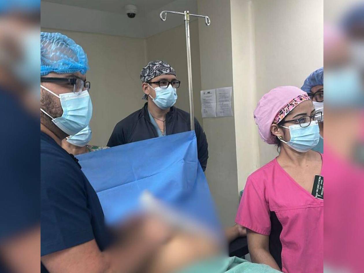 IHSS realiza primera transfusión de sangre a un feto con anemia severa