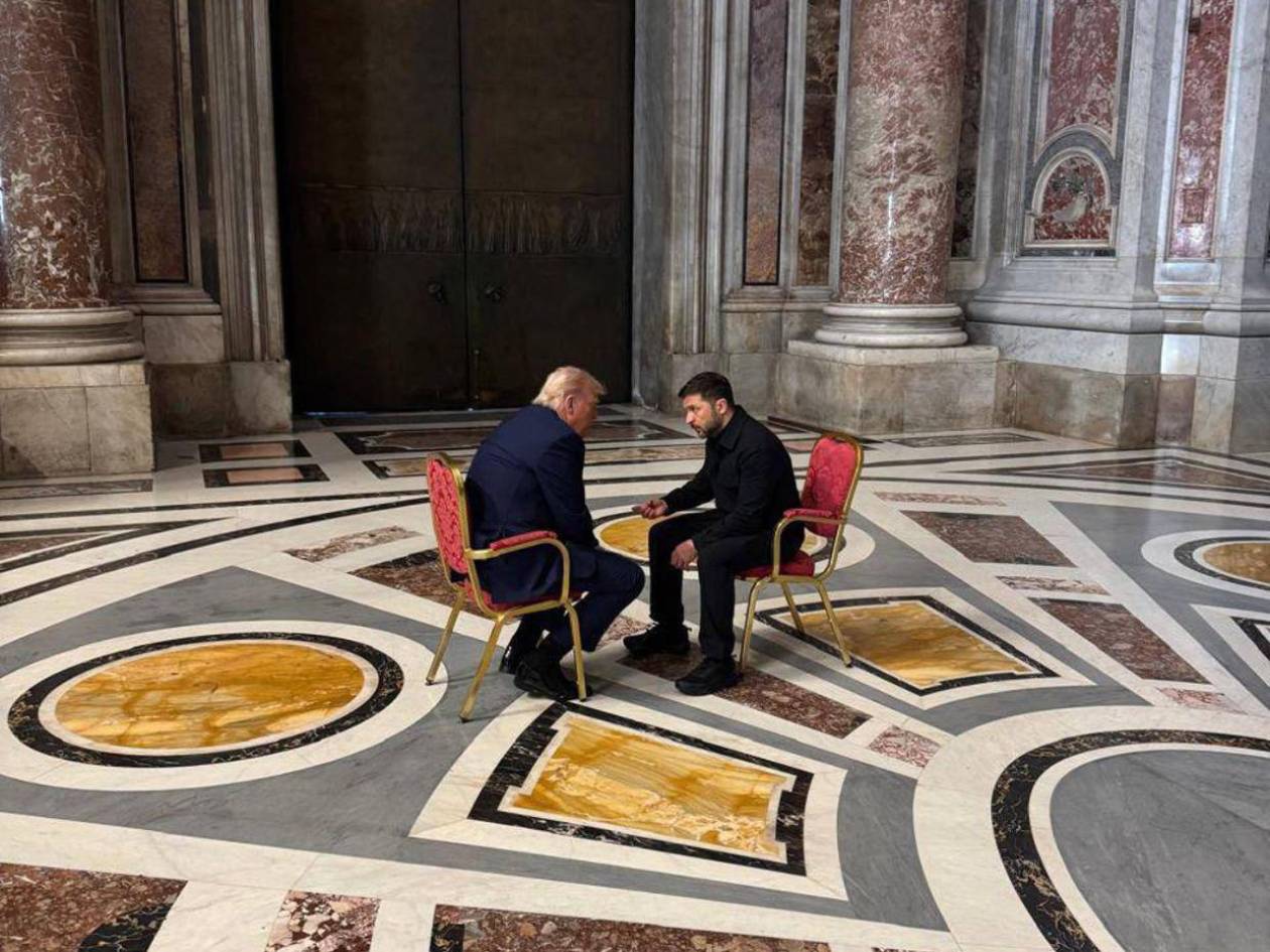 Trump y Zelenski se reunieron antes del funeral del papa Francisco