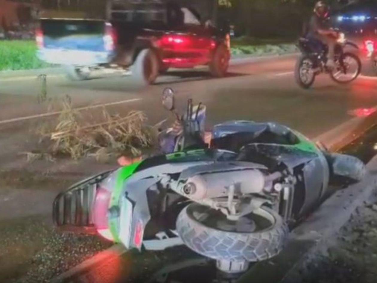 Camión arrolla a joven motociclista en Villanueva, Cortés