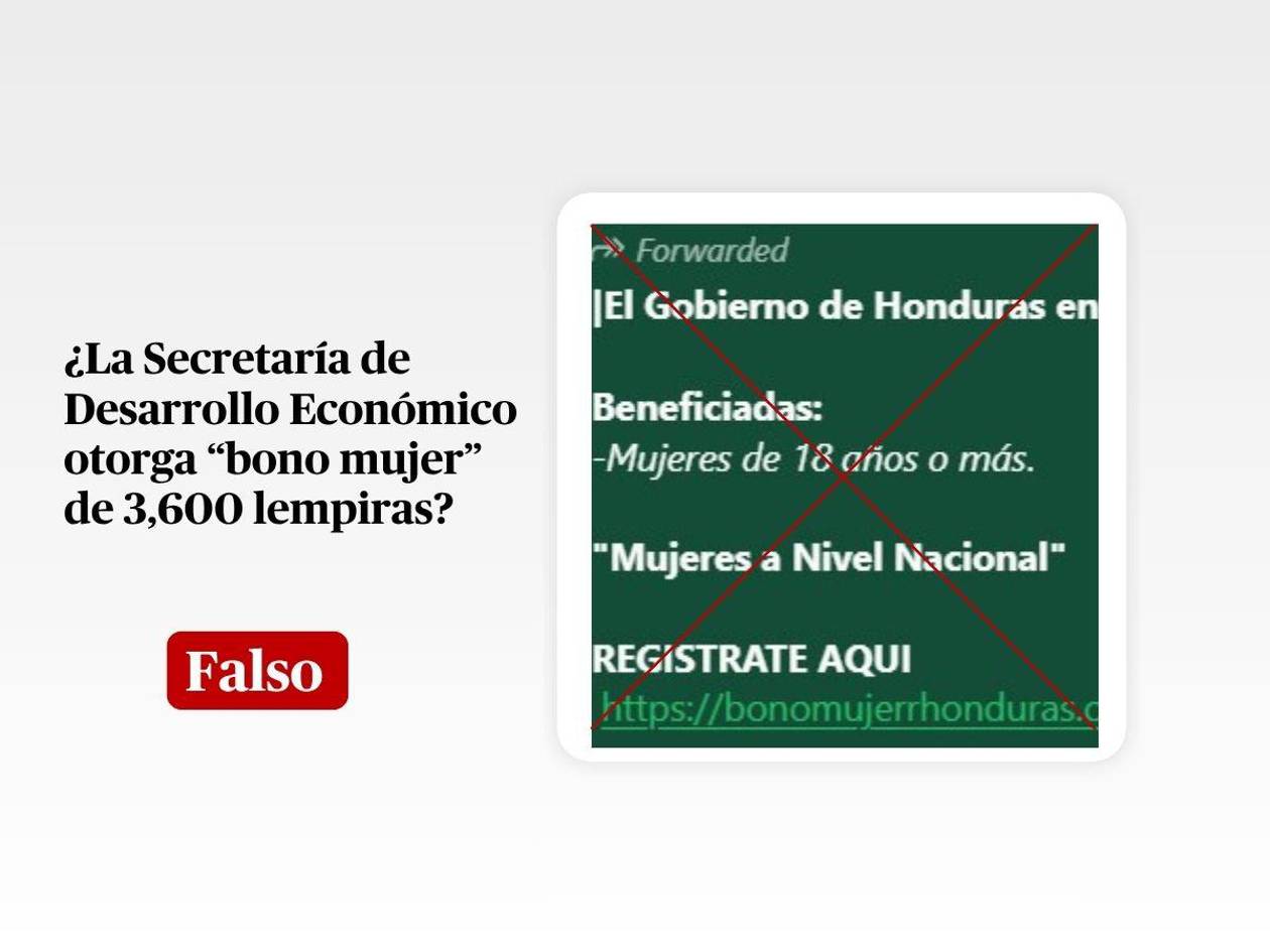 Vuelve el bulo sobre el “Bono Mujer” que otorga el gobierno